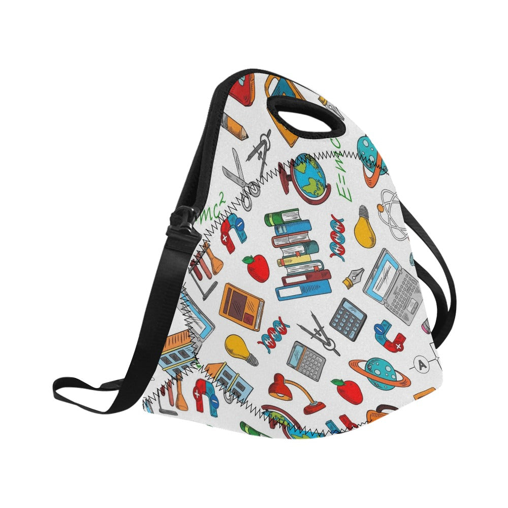 School Time - Neoprene Lunch Bag/Large Neoprene Lunch Bag/Large Printed Offshore