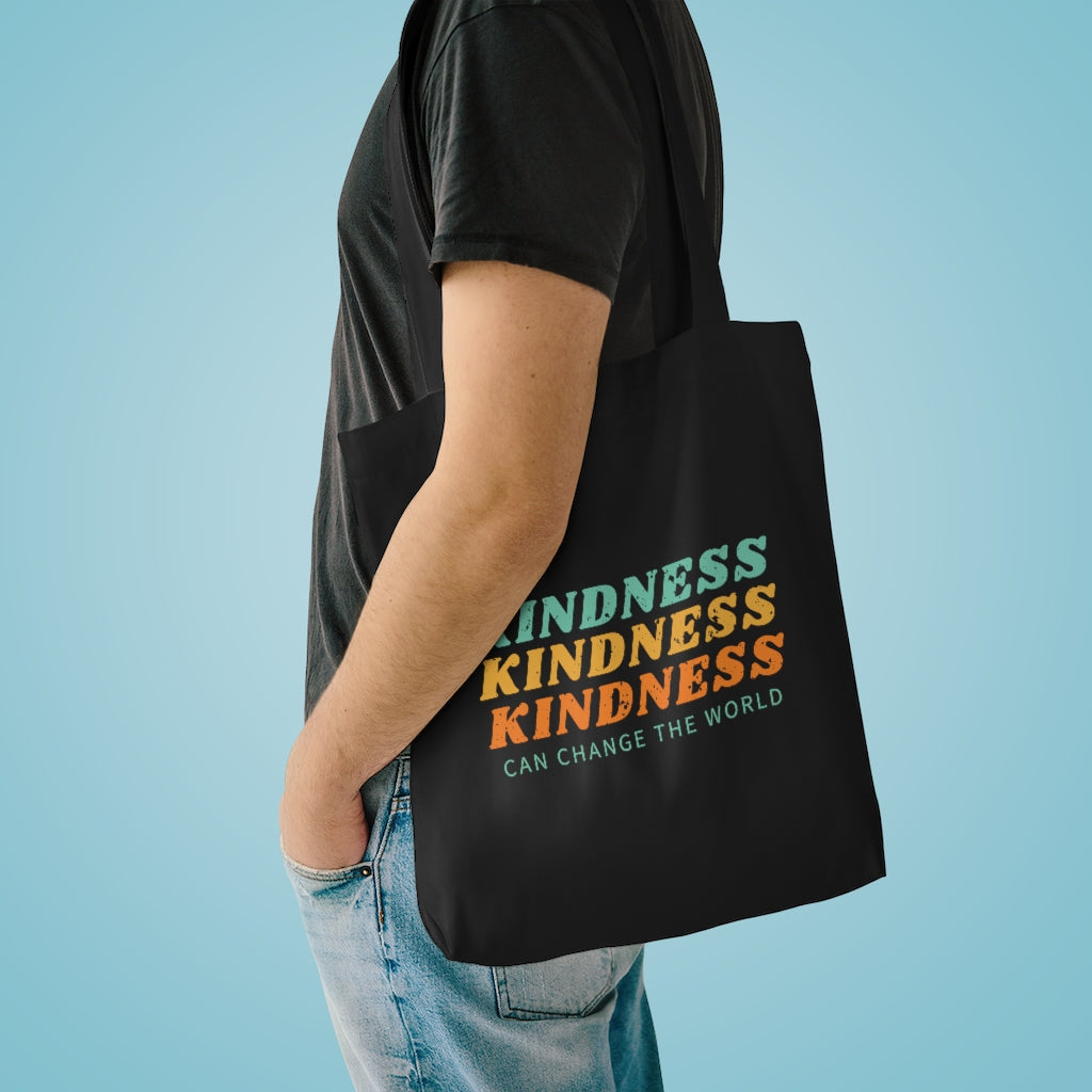 Kindness Can Change The World - Canvas Tote Bag Tote Bag Motivation