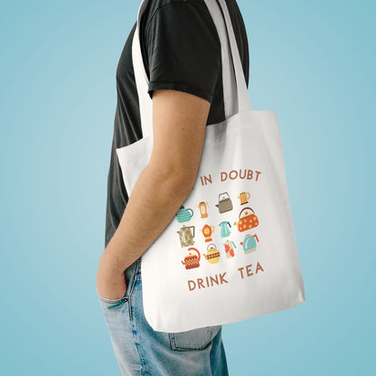 Drink Tea - Canvas Tote Bag Tote Bag Tea