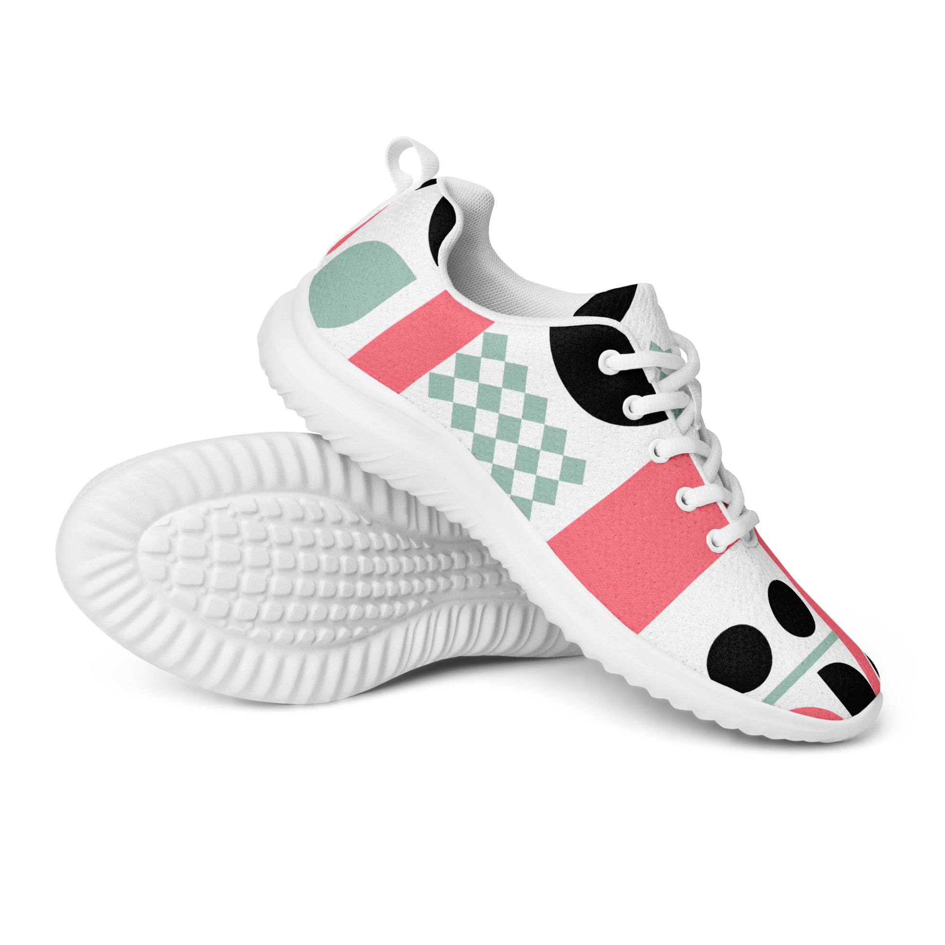 Pink Geometric - Men’s athletic shoes Mens Athletic Shoes