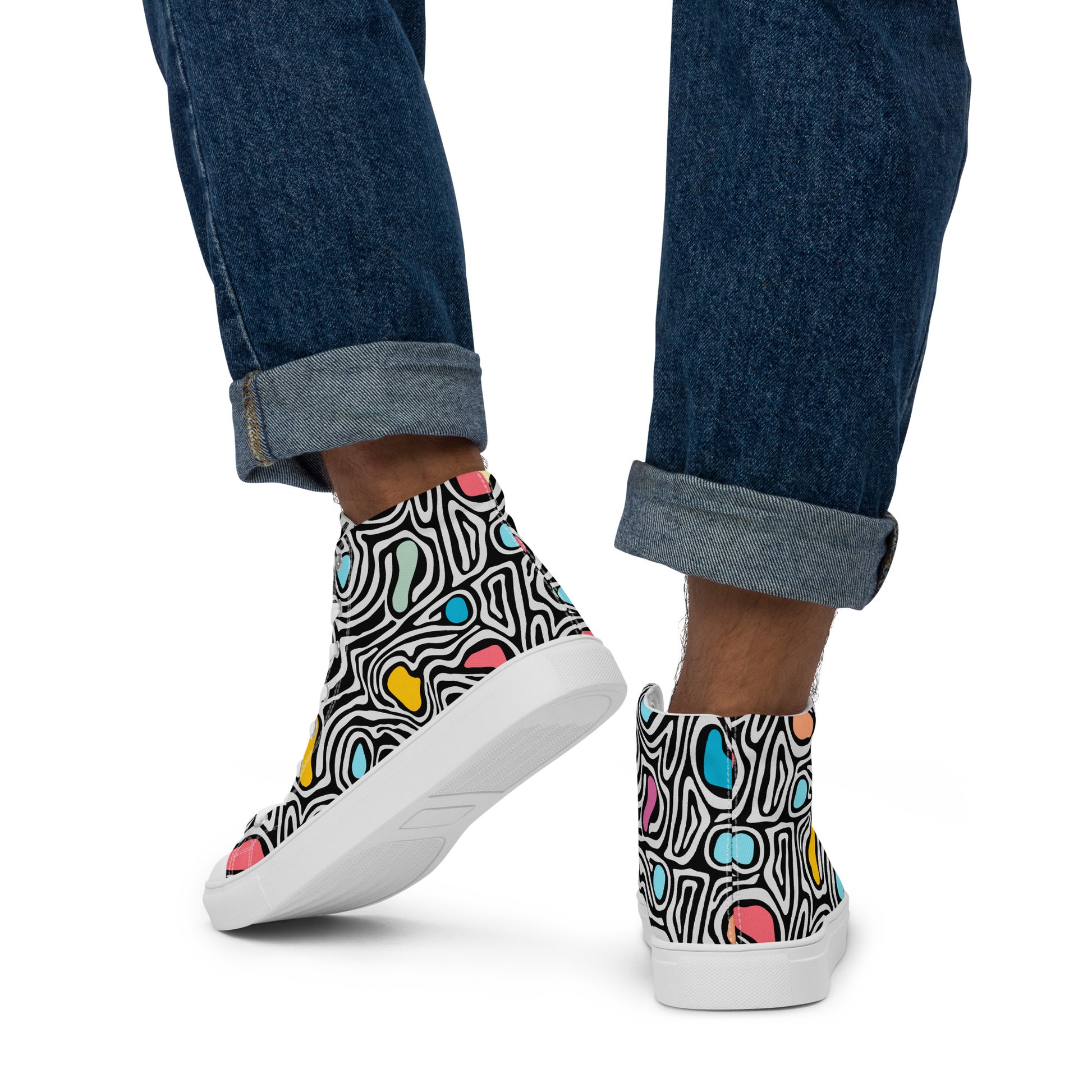 Trippy - Men’s high top canvas shoes Mens High Top Shoes Outside Australia