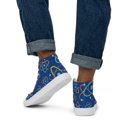 Atoms - Men’s high top canvas shoes Mens High Top Shoes Outside Australia Printed Offshore