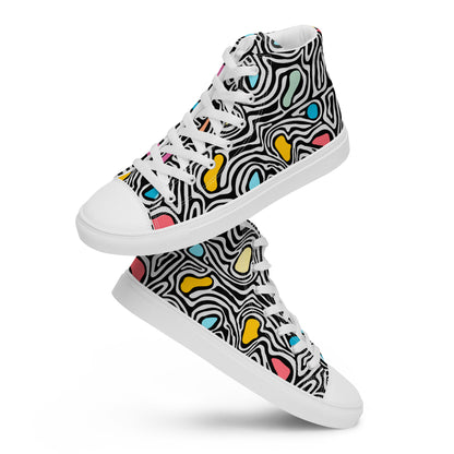 Trippy - Men’s high top canvas shoes Mens High Top Shoes Outside Australia