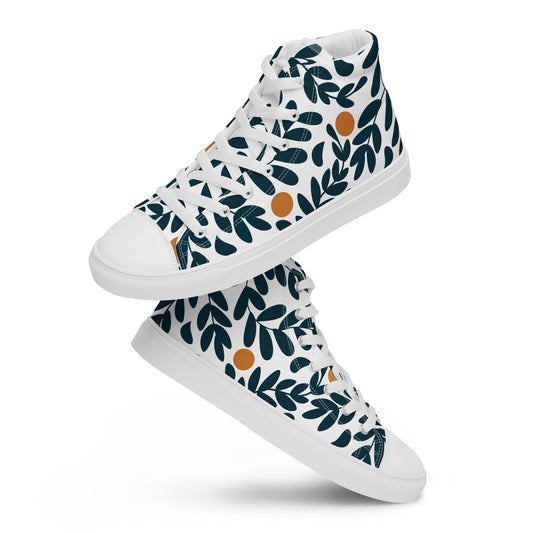 Foliage - Men’s high top canvas shoes Mens High Top Shoes Outside Australia Printed Offshore