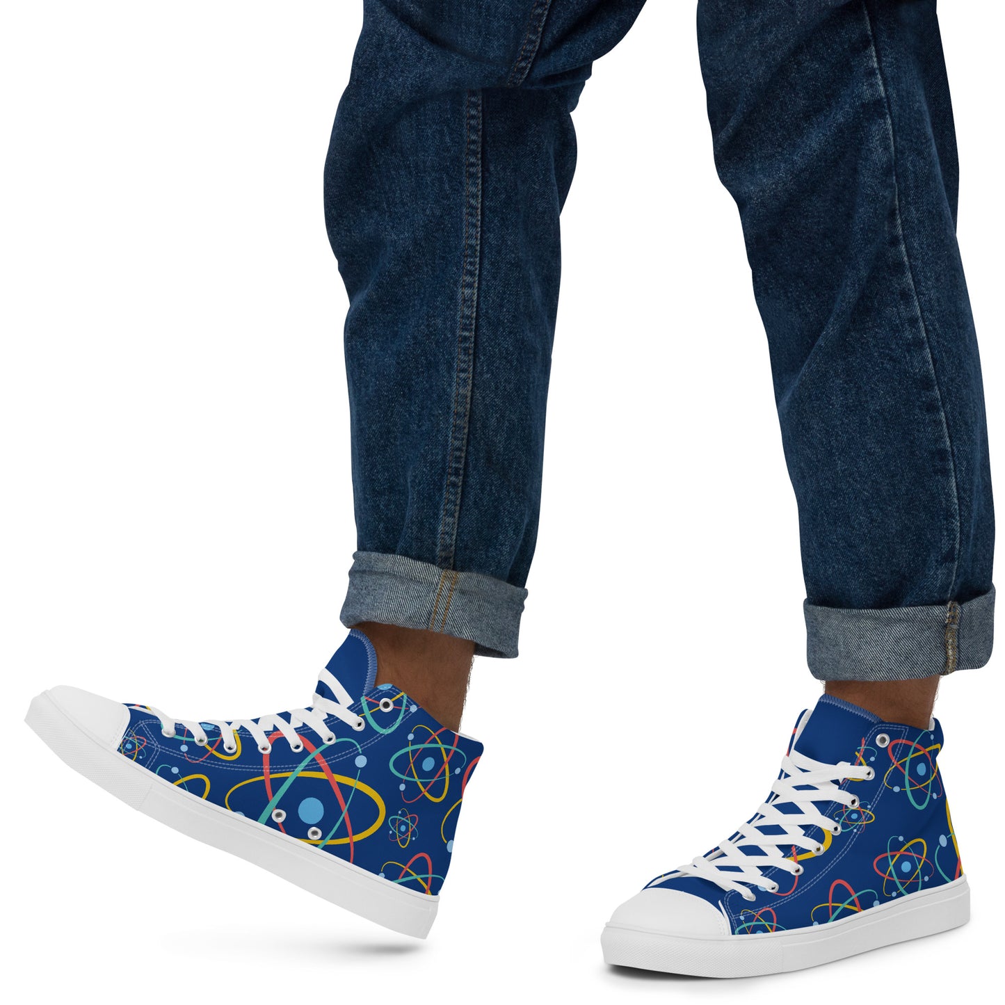 Atoms - Men’s high top canvas shoes Mens High Top Shoes Outside Australia Printed Offshore