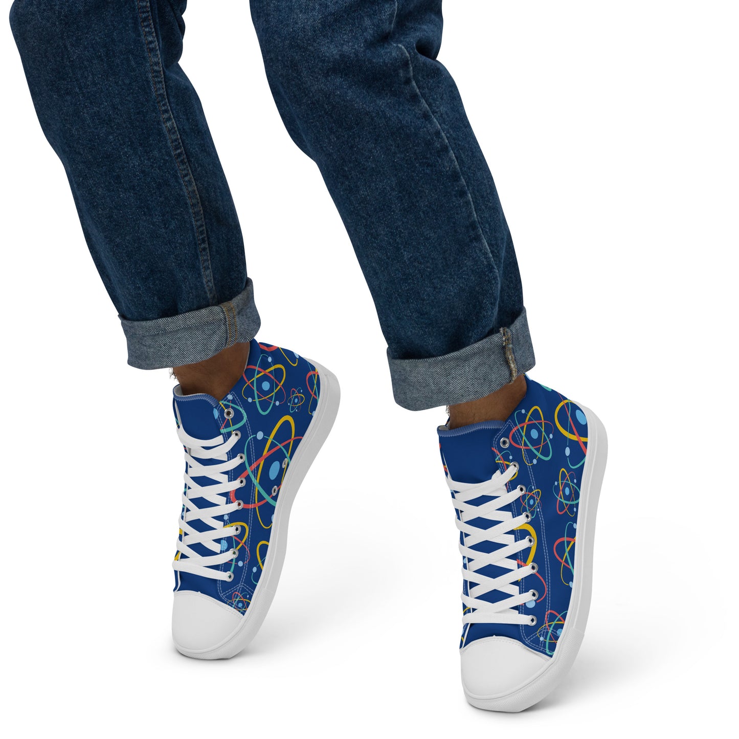 Atoms - Men’s high top canvas shoes Mens High Top Shoes Outside Australia Printed Offshore