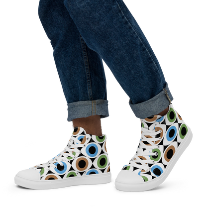 Eye See - Men’s high top canvas shoes Mens High Top Shoes Printed Offshore