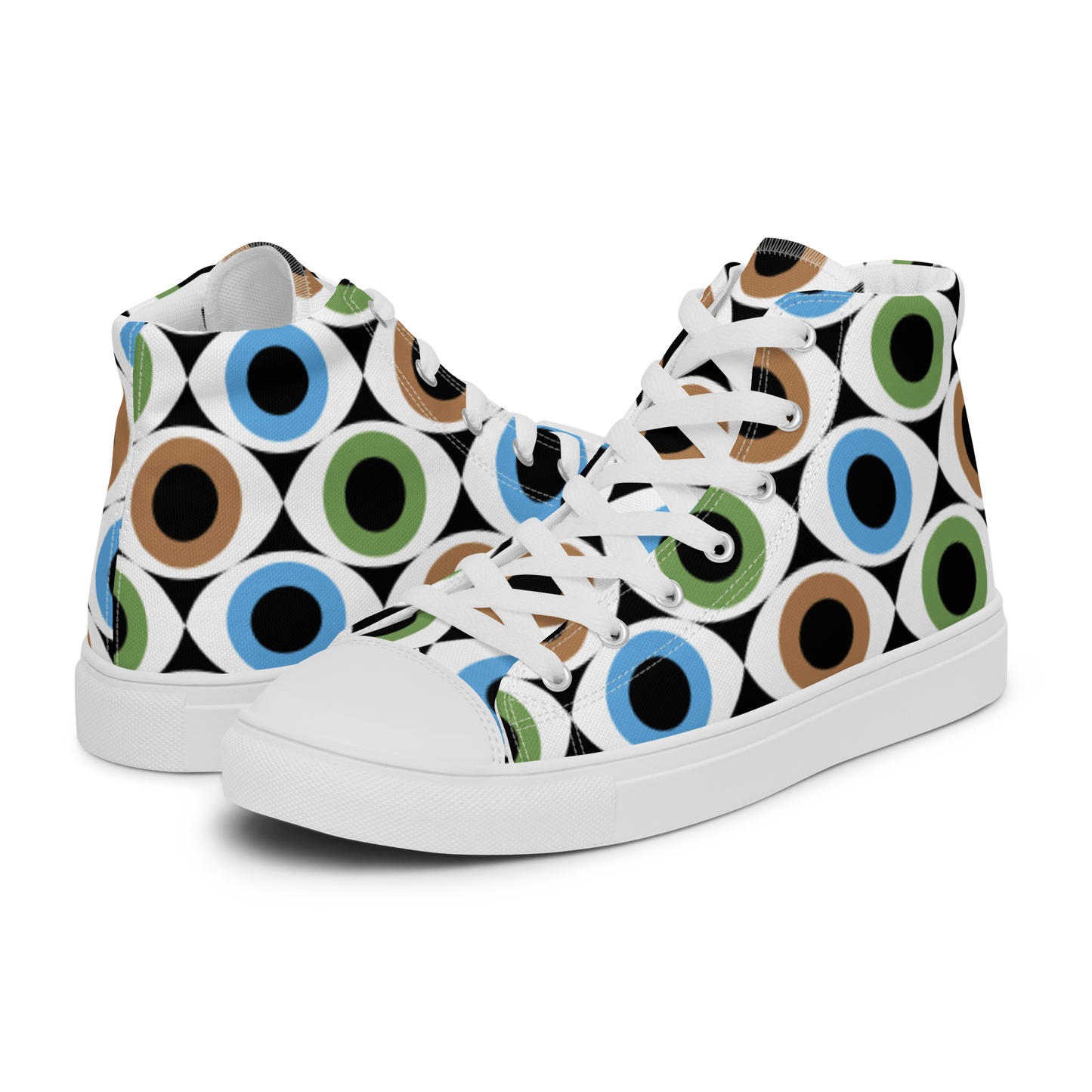 Eye See - Men’s high top canvas shoes Mens High Top Shoes Printed Offshore