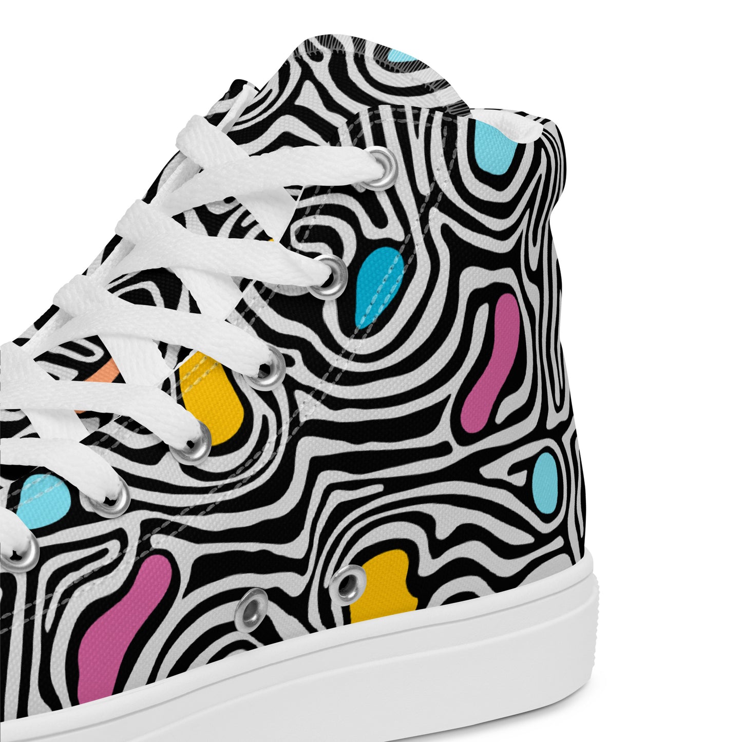 Trippy - Men’s high top canvas shoes Mens High Top Shoes Outside Australia Printed Offshore