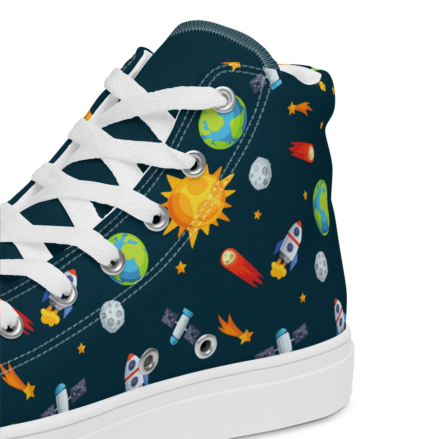 Busy Space - Men’s high top canvas shoes Mens High Top Shoes Outside Australia