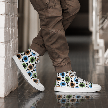 Eye See - Men’s high top canvas shoes 13 Mens High Top Shoes Printed Offshore