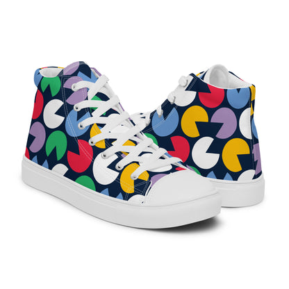 Hungry Circles - Men’s high top canvas shoes Mens High Top Shoes Outside Australia