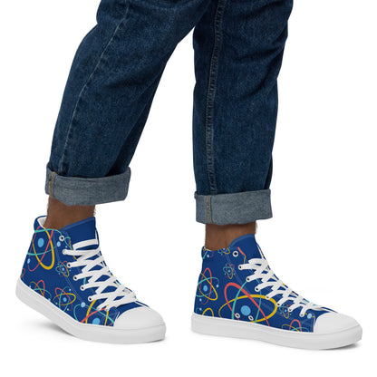 Atoms - Men’s high top canvas shoes Mens High Top Shoes Outside Australia Printed Offshore