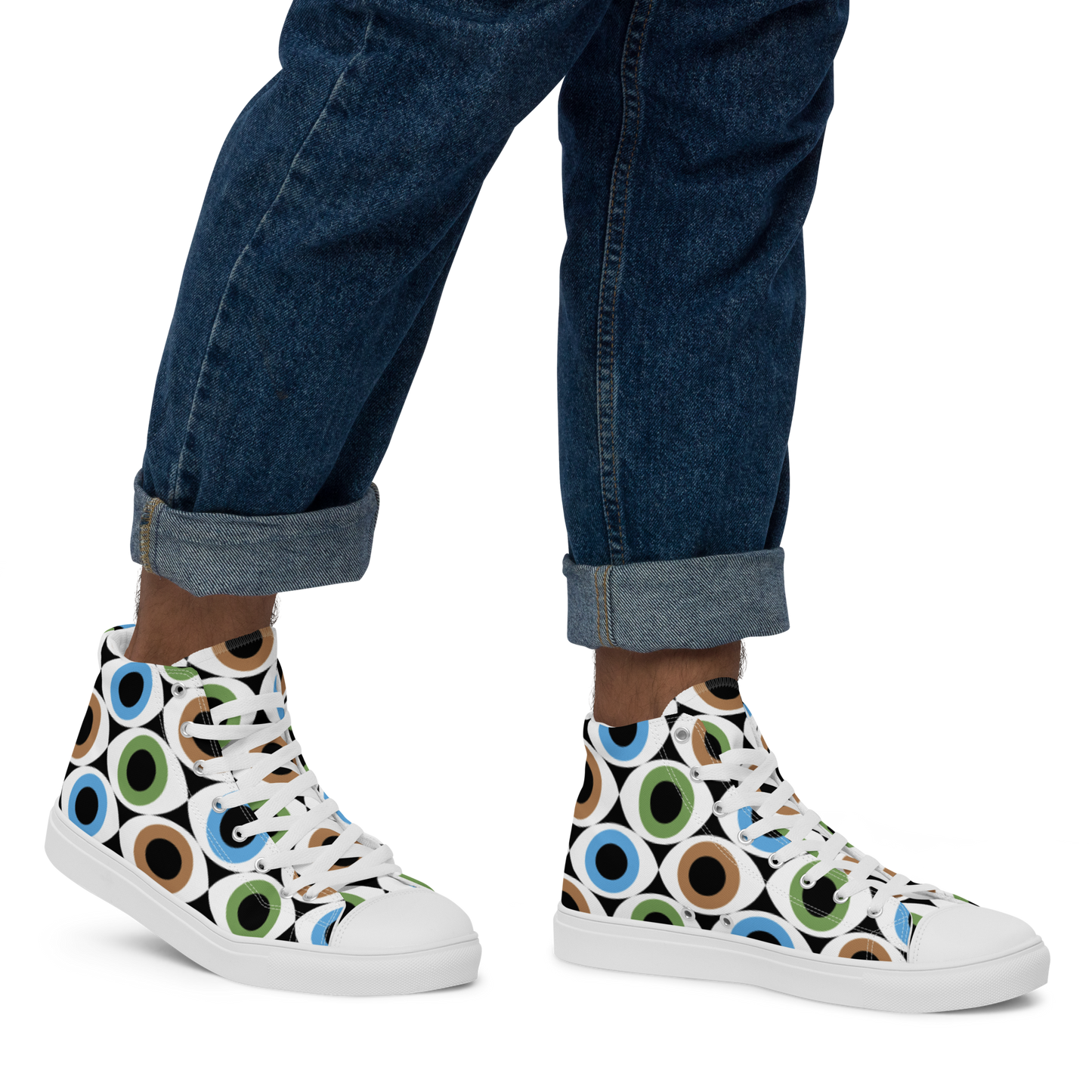 Eye See - Men’s high top canvas shoes Mens High Top Shoes Printed Offshore