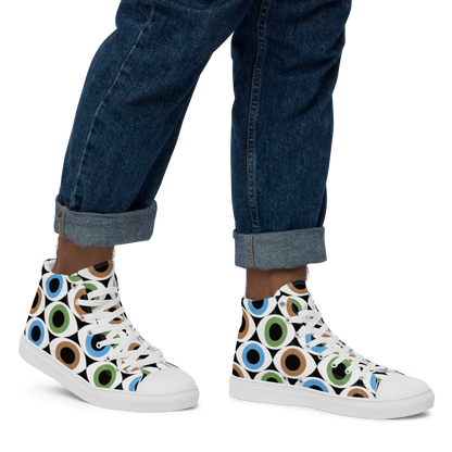 Eye See - Men’s high top canvas shoes Mens High Top Shoes Printed Offshore