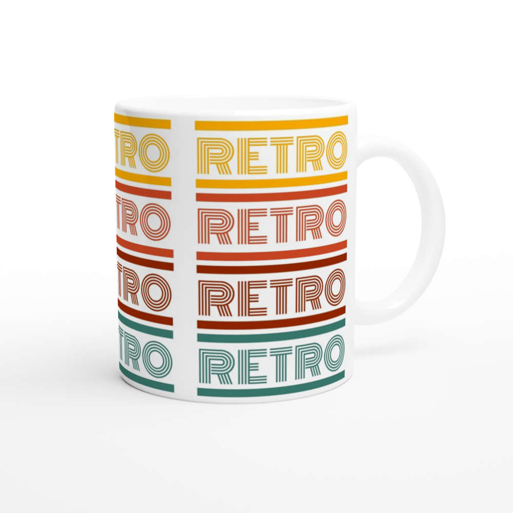 Retro - White 11oz Ceramic Mug White 11oz Mug