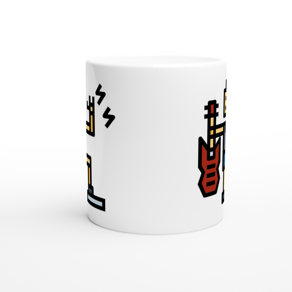 Rock And Roll - White 11oz Ceramic Mug White 11oz Mug
