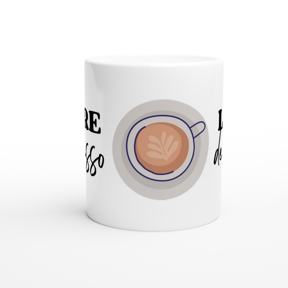 More Espresso, Less Depresso - White 11oz Ceramic Mug White 11oz Mug