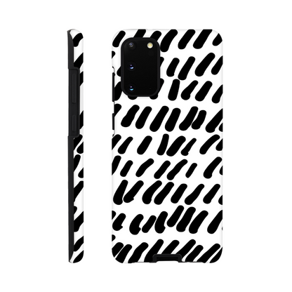 Black And White - Phone Tough Case Galaxy S20 Print Material