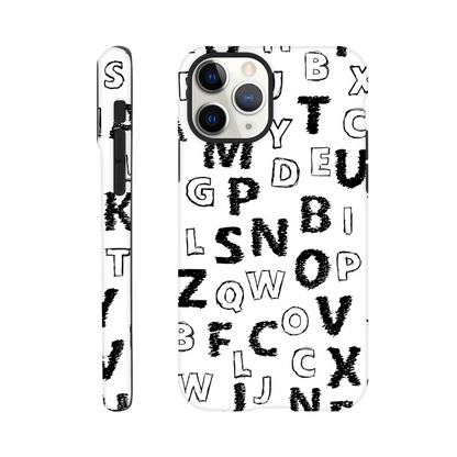 Alphabet - Phone Tough Case iPhone 11 Pro Phone Case Globally Fulfilled