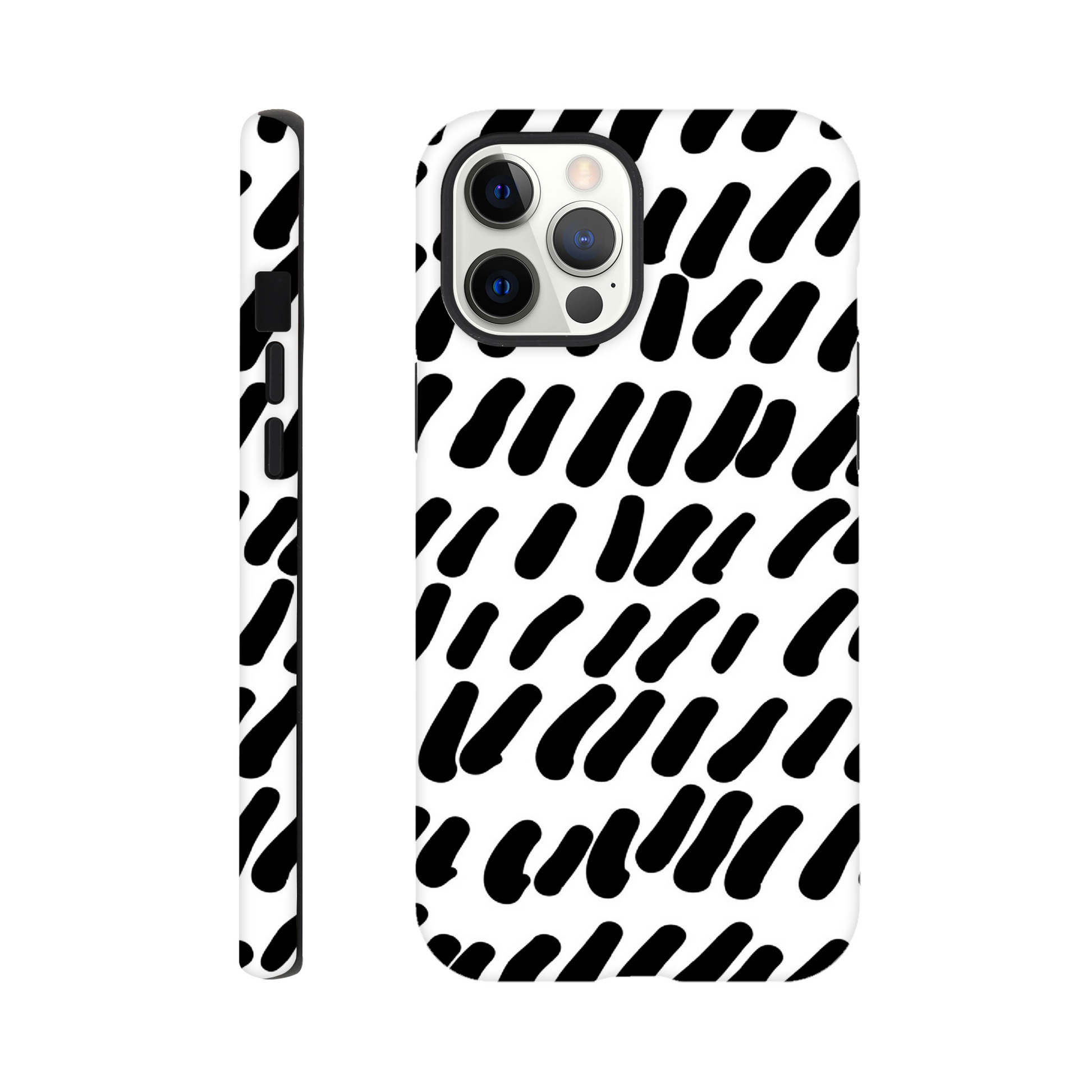 Black And White - Phone Tough Case iPhone 12 Pro Max Print Material