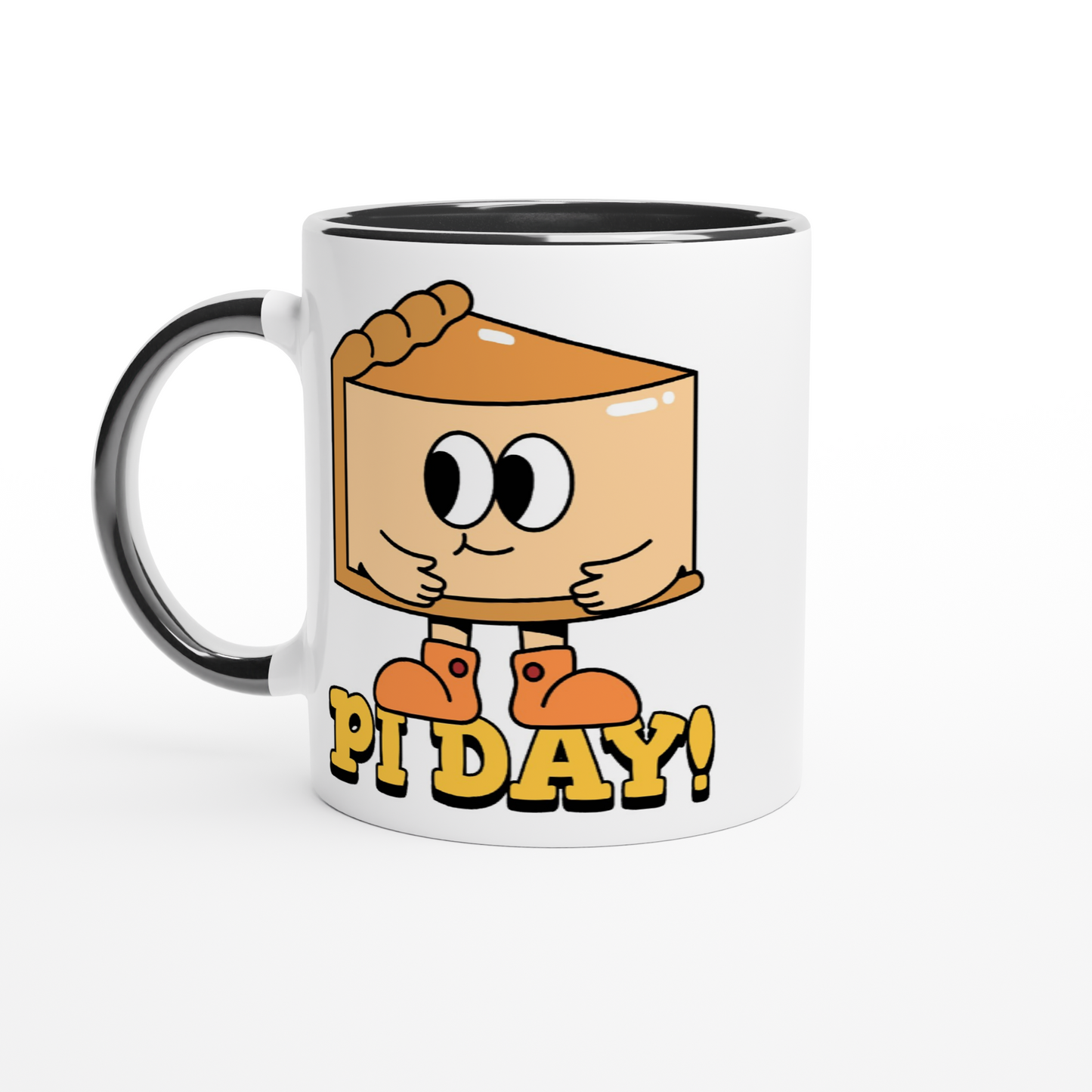 Pi Day - White 11oz Ceramic Mug with Colour Inside ceramic black Colour 11oz Mug Maths Science