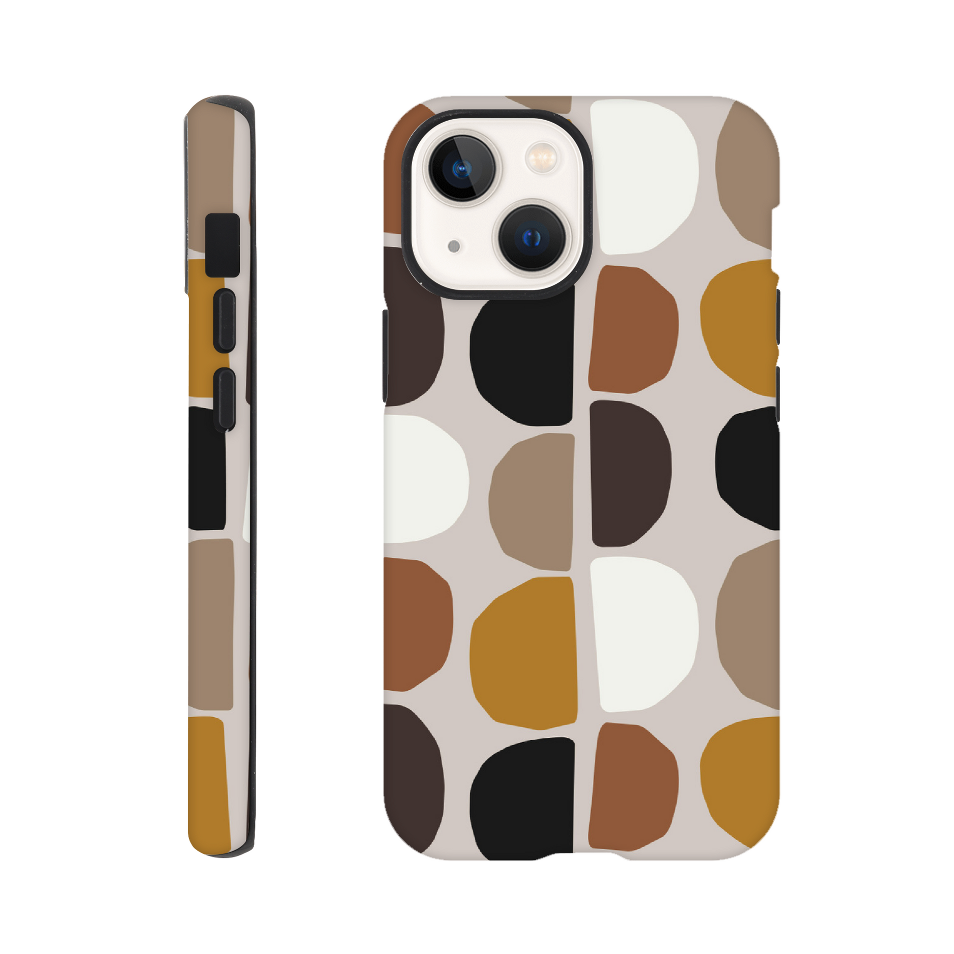Pebble Brown - Phone Tough Case iPhone 13 Mini Phone Case