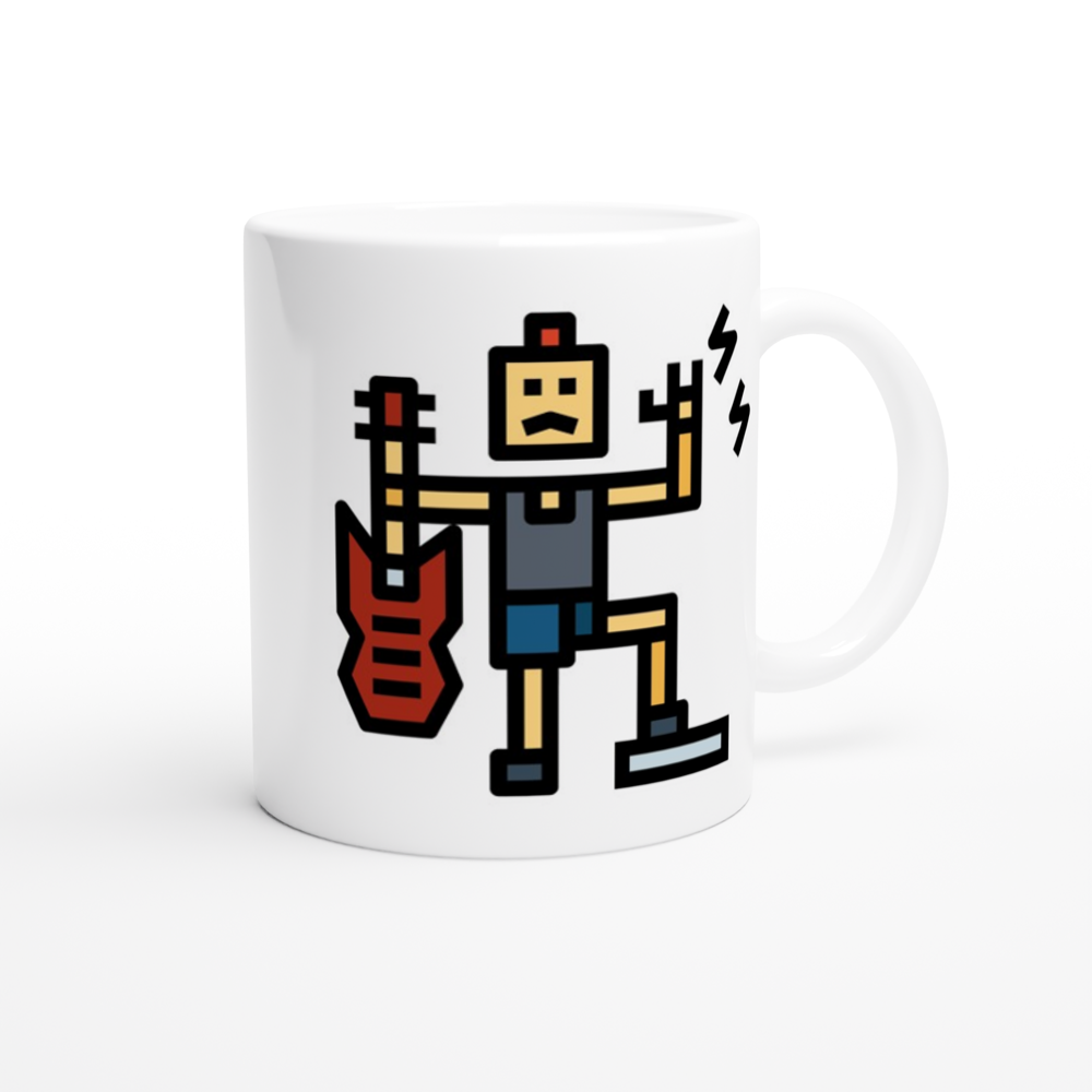 Rock And Roll - White 11oz Ceramic Mug White 11oz Mug