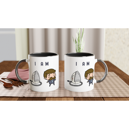 I Am Ironing Man - White 11oz Ceramic Mug with Colour Inside Colour 11oz Mug Funny