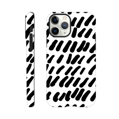 Black And White - Phone Tough Case iPhone 11 Pro Print Material