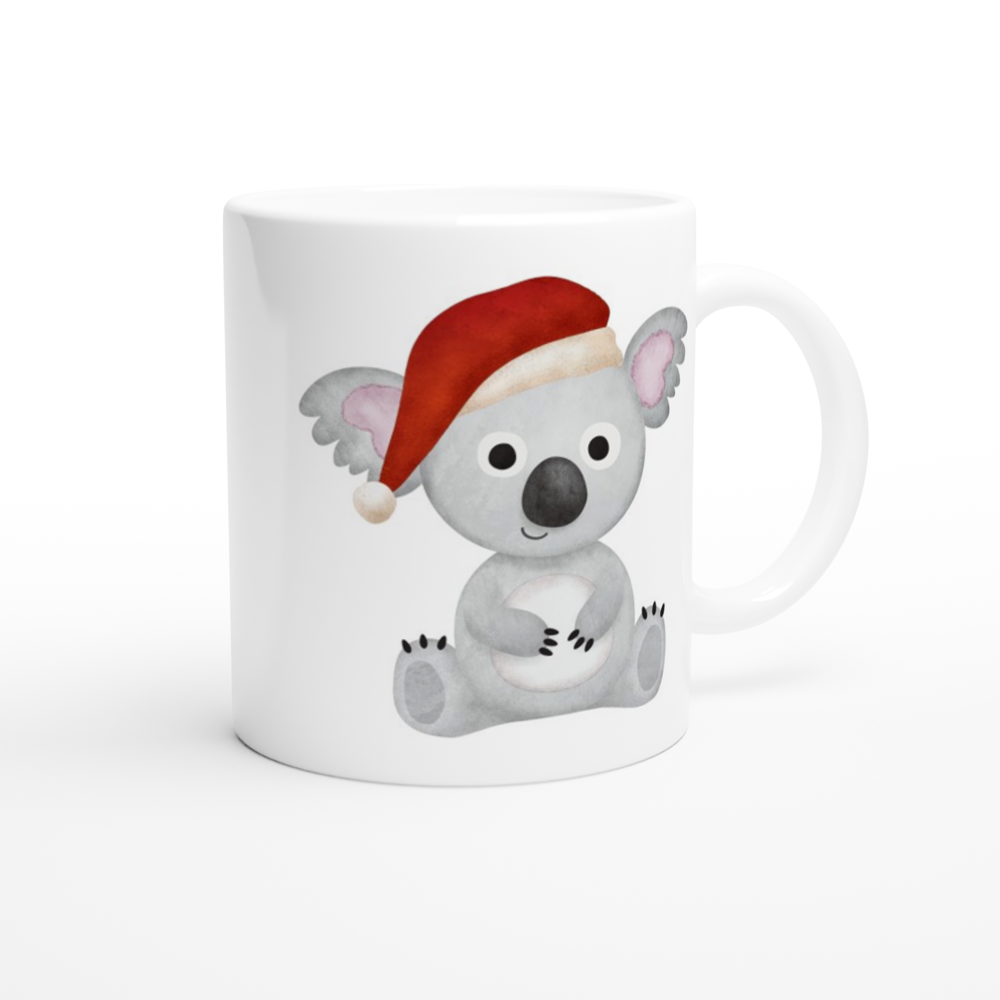 Christmas Koala - White 11oz Ceramic Mug Christmas White Mug Globally Fulfilled