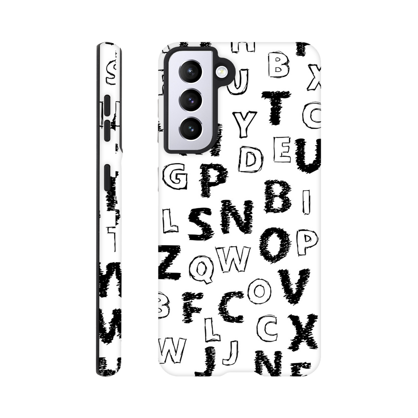 Alphabet - Phone Tough Case Galaxy S21 Phone Case Globally Fulfilled