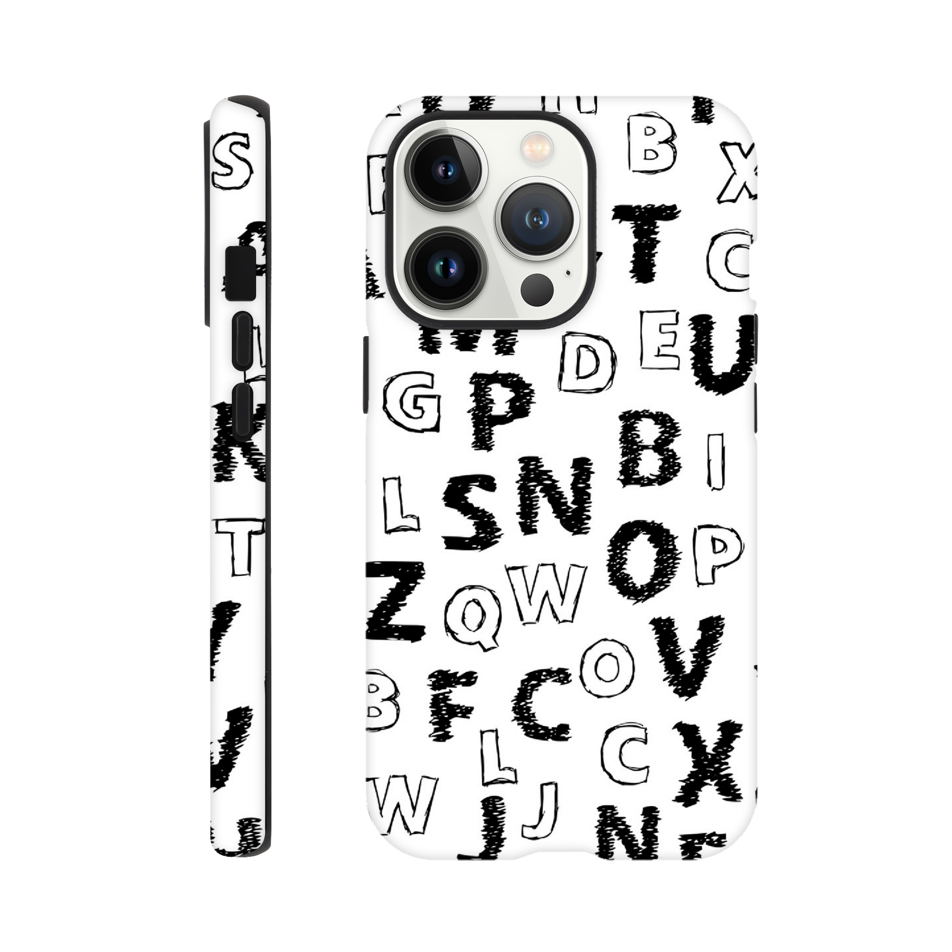 Alphabet - Phone Tough Case iPhone 13 Pro Phone Case Globally Fulfilled