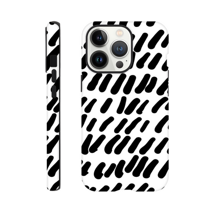 Black And White - Phone Tough Case iPhone 13 Pro Print Material