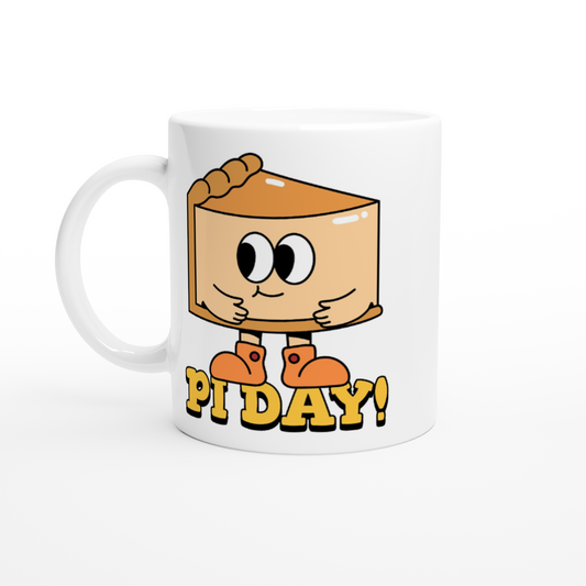 Pi Day - White 11oz Ceramic Mug White 11oz Mug Globally Fulfilled