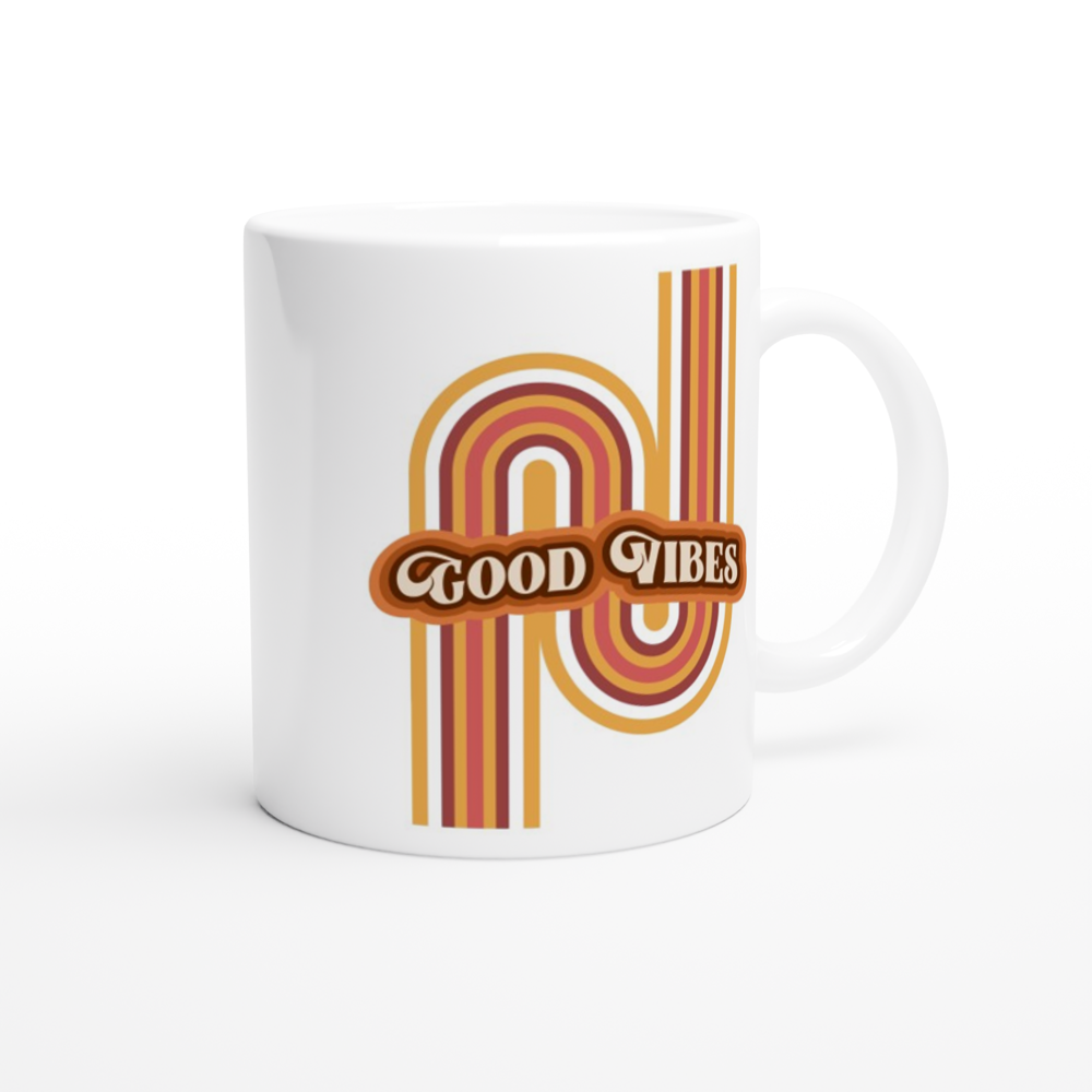 Good Vibes - White 11oz Ceramic Mug White 11oz Mug