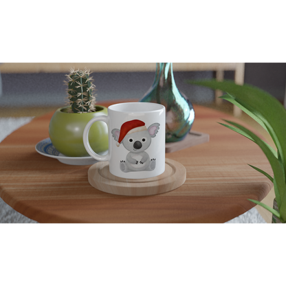 Christmas Koala - White 11oz Ceramic Mug Christmas White Mug Globally Fulfilled