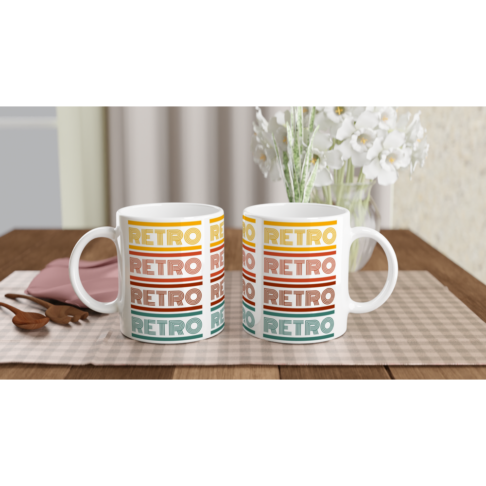 Retro - White 11oz Ceramic Mug White 11oz Mug