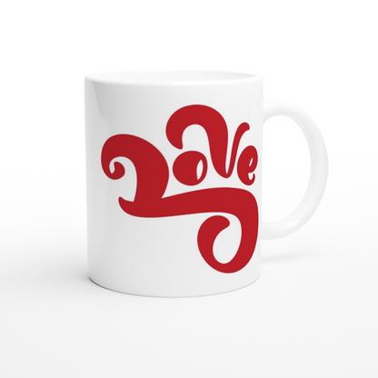 Love - White 11oz Ceramic Mug White 11oz Mug