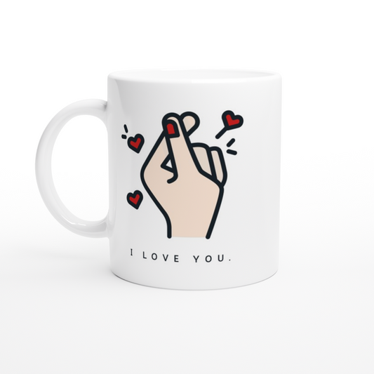 I Love You - White 11oz Ceramic Mug White 11oz Mug