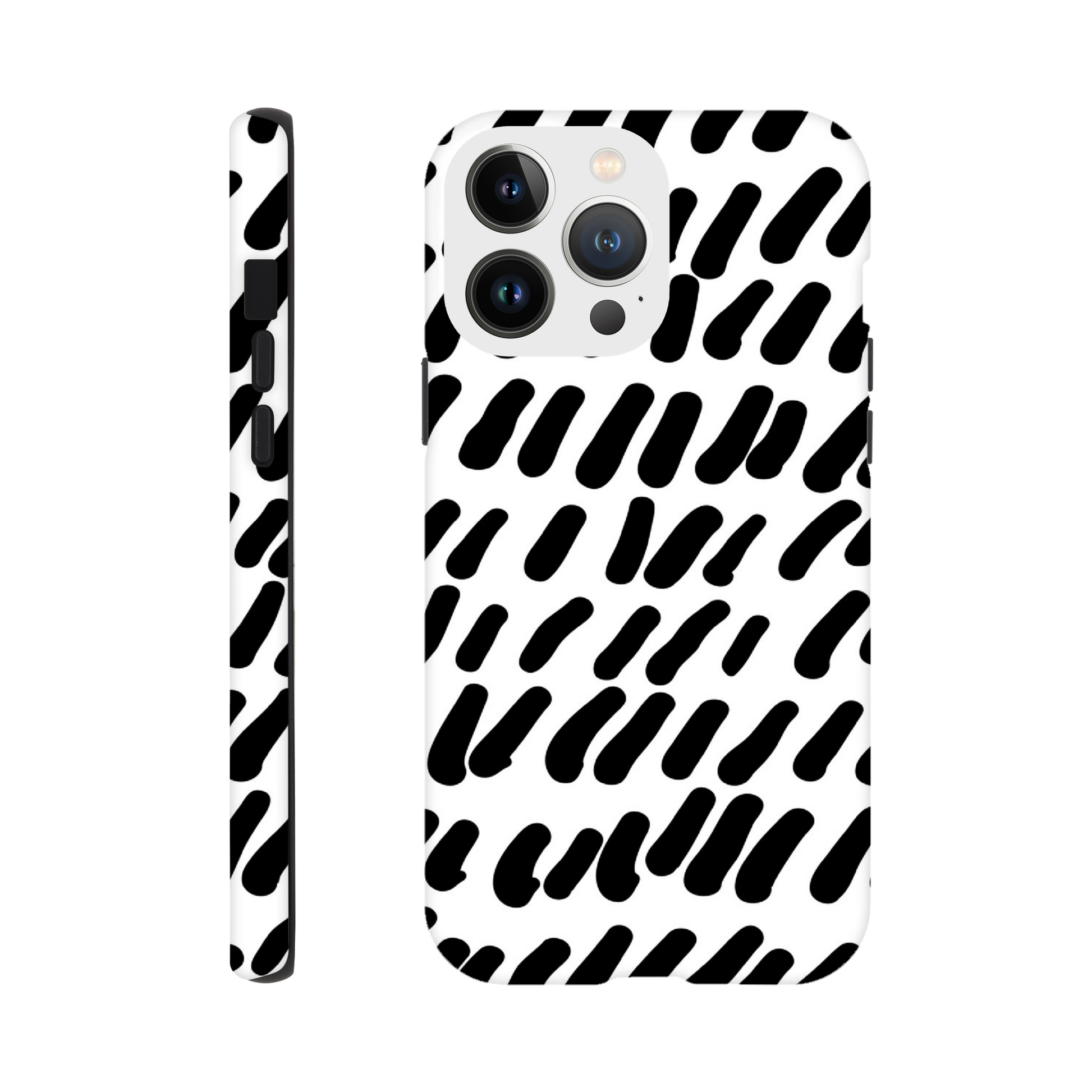 Black And White - Phone Tough Case Print Material