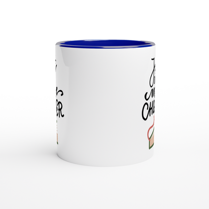 Just One More Chapter - White 11oz Ceramic Mug with Colour Inside Colour 11oz Mug Reading
