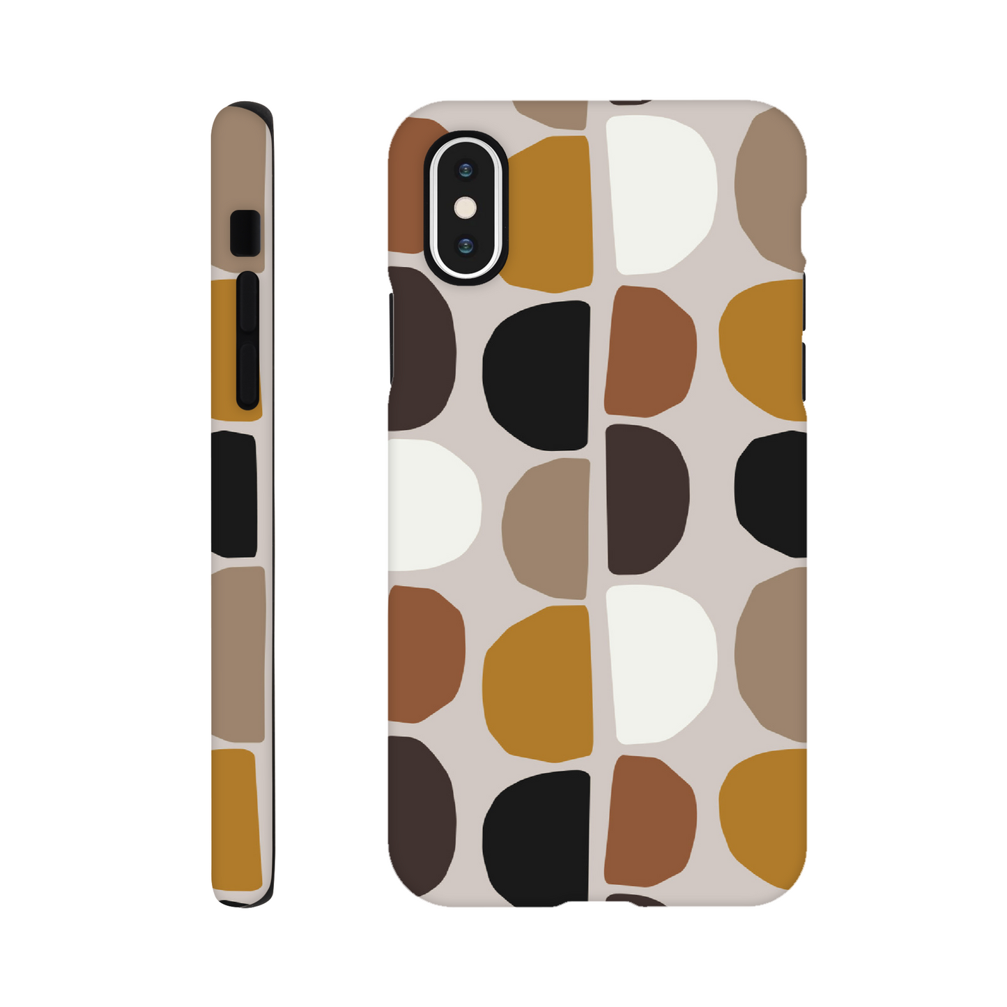 Pebble Brown - Phone Tough Case iPhone X Phone Case