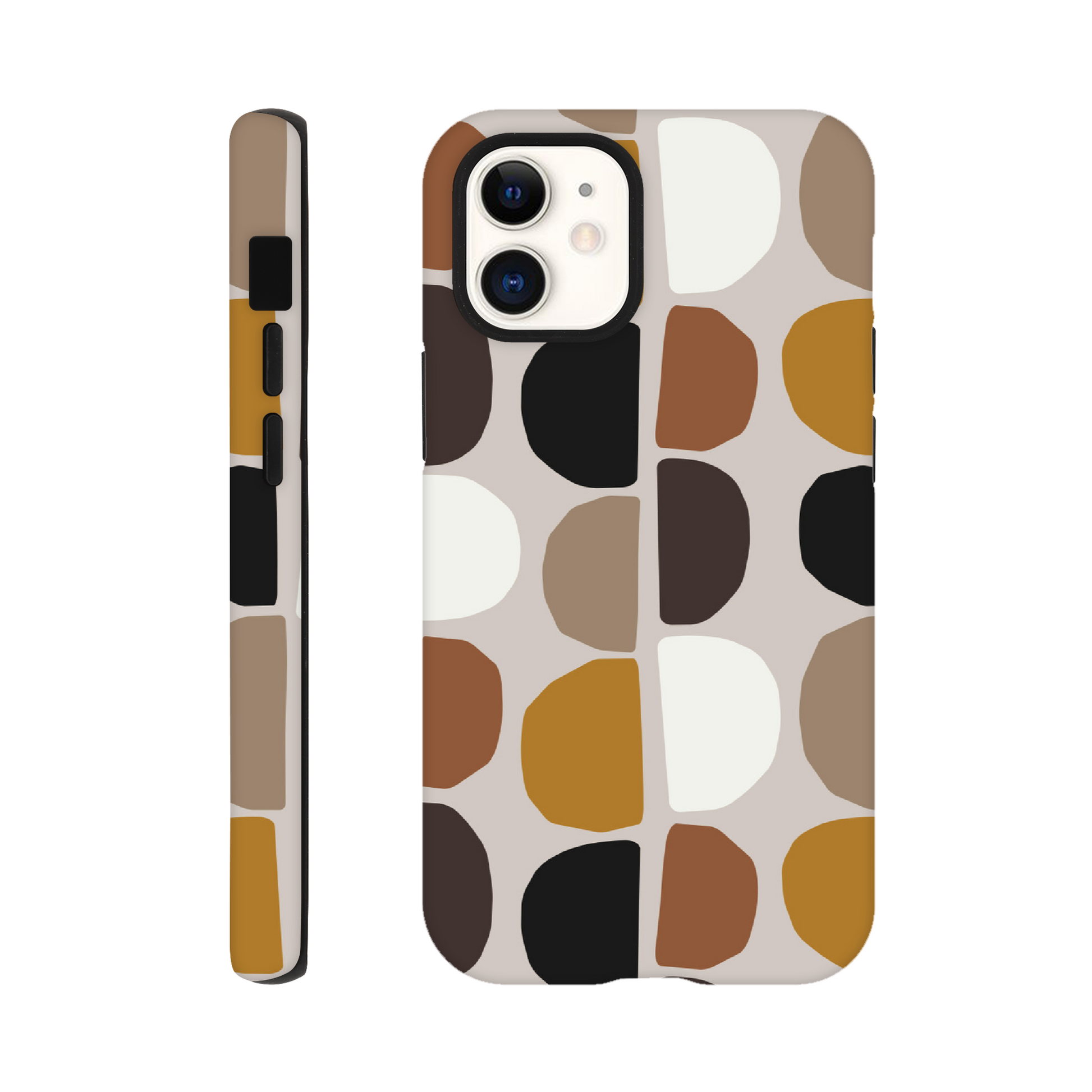 Pebble Brown - Phone Tough Case iPhone 12 Mini Phone Case
