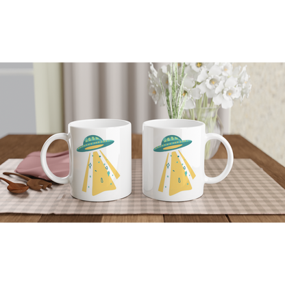 Alien UFO - White 11oz Ceramic Mug White 11oz Mug