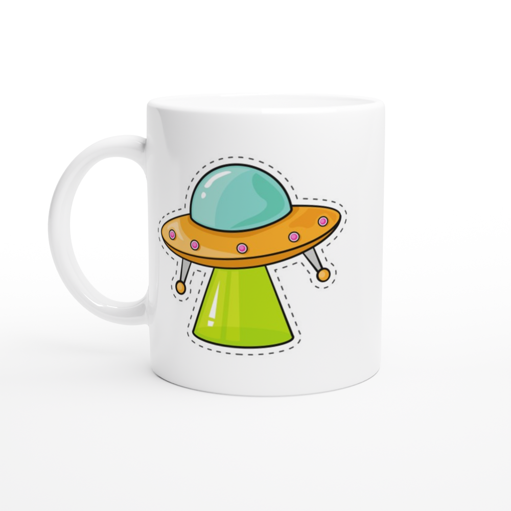 UFO - White 11oz Ceramic Mug White 11oz Mug