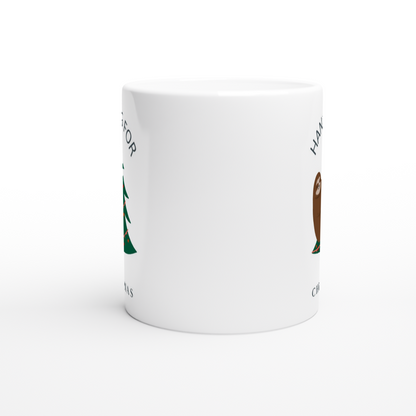 Hanging For Christmas - White 11oz Ceramic Mug Christmas White Mug Globally Fulfilled