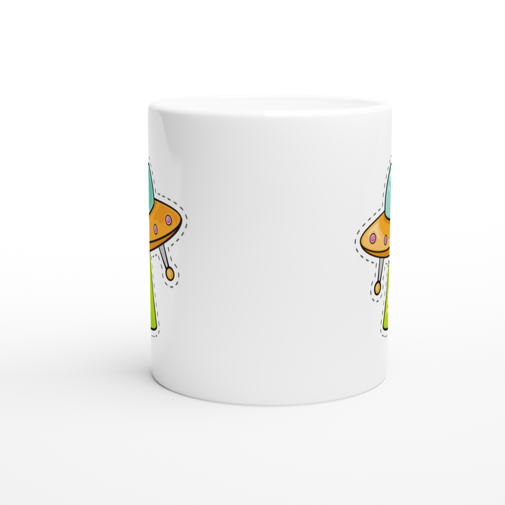 UFO - White 11oz Ceramic Mug White 11oz Mug