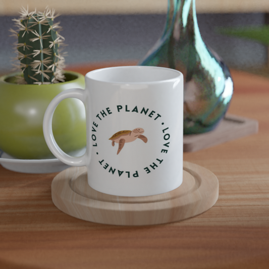 Love The Planet - White 11oz Ceramic Mug White 11oz Mug