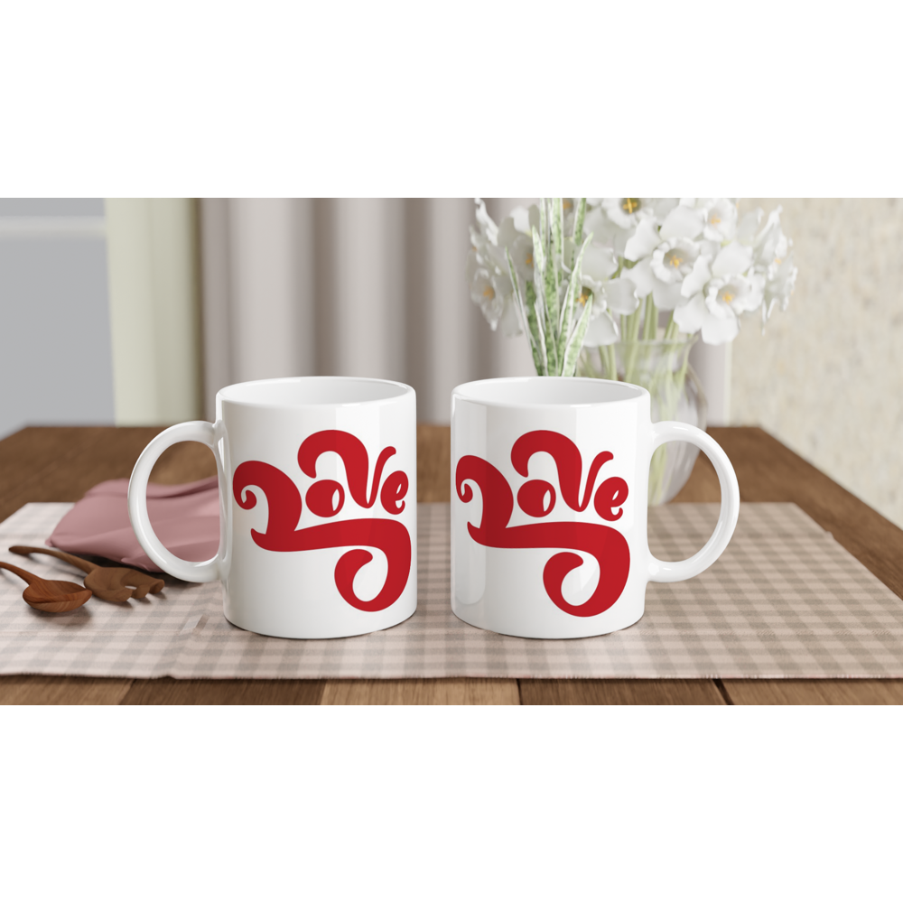 Love - White 11oz Ceramic Mug White 11oz Mug